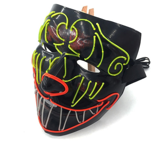 Carnival multicolor horror scream stage mask